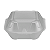 HAMBURGUEIRA ISOPOR 155X160X48 FD C/400 - (H-02) - ULTRATHERM - Imagem 1