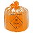 SACO DE LIXO LARANJA 100LTS C/100 - Imagem 1