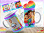 Caneca de Polímero com Foto  e Para Colorir – Lembrança do Dia das Crianças Personalizada - Imagem 2