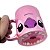 Caneca Com Glitter Rosa Bocão Stitch Angel Estilo Divertido e Caixinha Decorada - Imagem 2