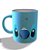 Caneca Com Glitter Azul Stitch  Bocão  Design Criativo Boca em Baixo e Caixinha Decorada - Imagem 3