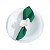 Kit 6 Porta Guardanapo de Orquídea Branca Artificial Com Argola Mesa Posta Decor Kit 6 peças - Imagem 1