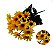 Buquê de girassol artificial com 21 florzinhas no buquê - Imagem 1