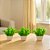3 Vasinhos Decorativos Com Plantas Artificiais Kit 3 Unidades - Imagem 1