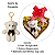 1 Cesta Presente Coração Pelucia e Bombons Coração Mdf P - Imagem 2