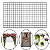 Tela Aramada Grande 60x100 Memory Board Jardim Vertical - Imagem 1