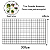 Tela Aramada Grande 60x100 Memory Board Jardim Vertical - Imagem 2