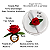 Kit 6 Argola Porta Guardanapo Rosa Vermelha Aveludada Decoração Mesa Posta - Imagem 5