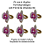 6 Argola Orquidea Siliconada 3D Porta Guardanapo Kit 6un - Imagem 4