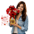 Rosa Vermelha Com Ferrero Rocher , Led , Balão e Cartão Dia Dos Namorados - Imagem 3