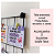 Tela Mural Aramada Com 6 Cartões Motivacionais Cute 30cmx30cm - Imagem 3