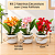 Trio Vasinhos Decorativos Flores De Lirios Artificiais - Imagem 4