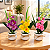 3 Vasinhos Decorativos Com Orquidea Artificial - Imagem 1