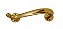 PUXADOR ALÇA DE LATÃO DOURADO PARA JANELA, PORTA BALCÃO, PORTA DE CORRER OU DE ABRIR - 412 LPE - Imagem 3