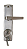 FECHADURA AROUCA PARA PORTA EXTERNA 45MM - LATÃO CROMADO - Imagem 2