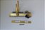 FECHADURA EM LATÃO ACETINADO DOURADO 4CM PAPAIZ  PARA PORTA DE ALUMÍNIO OU DE AÇO; PERFIL 21MM - Imagem 2