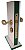 FECHADURA DOURADA LOCKWELL 3535  - 55MM PARA PORTA EXTERNA COM MAÇANETA MODELO TACO DE GOLFE - Imagem 3
