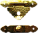 MINI FECHO EM LATÃO DOURADO PARA ARTESANATO - Imagem 3