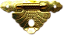 MINI FECHO EM LATÃO DOURADO PARA ARTESANATO - Imagem 1
