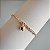 Pulseira Ana Elo Português e Berloque Coração - Ouro 18k - Imagem 1