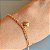 Pulseira Ana Elo Português e Berloque Coração - Ouro 18k - Imagem 2