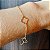 Pulseira Trevo "Sorte Minha" - Ouro 18 k - Imagem 2
