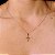 Pingente Cruz Trabalhada - Ouro 18k - Imagem 4