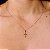 Pingente Cruz Trabalhada - Ouro 18k - Imagem 6