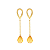 Brinco Amálie Citrino natural ouro 18k - Imagem 1