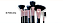 Pincel para maquiagem Alleva Kit com 8 pinceis Preto - Imagem 3