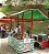 LONA LISTRADA TOLDO VERDE 1,00 M X 1,45 M - Imagem 4
