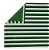 LONA LISTRADA TOLDO VERDE 1,00 M X 1,45 M - Imagem 2