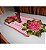 Caminho de mesa em crochê com flores 120x40cm  C011 - Imagem 1