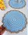 kit Sousplat em crochê 4 peças 40 cm diâmetro S038 - Imagem 1