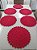 kit Sousplat em crochê 6 peças 40 cm diâmetro S0026 - Imagem 1