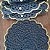 kit Sousplat em crochê 6 peças 40 cm diâmetro S00395 - Imagem 1