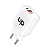 Carregador USB-A e USB-C 20W Branco UP Electronics - Imagem 1