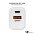 Carregador USB-A e USB-C 20W Branco UP Electronics - Imagem 2