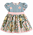 Vestido barrado com faixa - Imagem 3