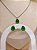 Conjunto colar e brincos gota - Imagem 1