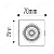 SPOT MR11 QUADRADO BRANCO FRIO 3W - Imagem 2