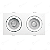 SPOT DUPLO MR16 QUADRADO BRANCO FRIO 10W (2x5W) - Imagem 1