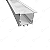 PERFIL ALUMINIO 2 METROS BRANCO EMBUTIR 50,4 X 35 - Imagem 2