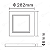 PAINEL DE SOBREPOR LED RECUADO QUADRADO 24W - PRETO - BRANCO QUENTE - Imagem 3