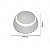 ARANDELA ALUMINIO 360° LUZ INDIRETA IP20 BRANCA - Imagem 5