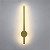 ARANDELA DE PAREDE TUBO LINEAR 50CM 3000K DOURADO IP66 - Imagem 3