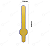 ARANDELA DE PAREDE TUBO LINEAR 50CM 3000K DOURADO IP66 - Imagem 2
