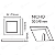 PAINEL LED 2 EM 1 QUADRADO 24W - BRANCO QUENTE - Imagem 2