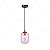 PENDENTE GLASS CHAMPAGNE ROSÊ E27 S/LAMPADA - Imagem 1
