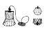 LUMINARIA DECORATIVA PENDENTE MULTIFORMAS - PRETO - Imagem 2